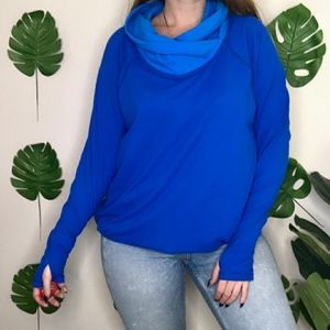Lululemon-Healthy Heart LS-Baroque Blue-EUC
